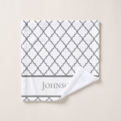 Ensemble de serviettes de bain géométriques person (Gant de toilette)