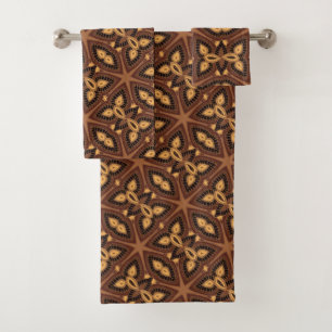 Ensemble de serviettes de bain géométriques Tribal