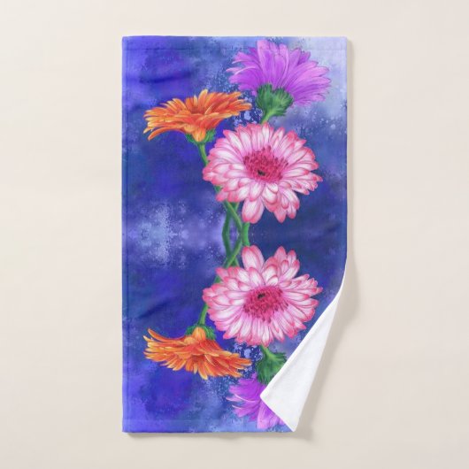 Ensemble de serviettes de bain Gerberas trois coul (Serviette à main)