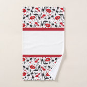 Ensemble de serviettes de bain Glam années 50 (Serviette à main)