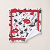 Ensemble de serviettes de bain Glam années 50 (Gant de toilette)