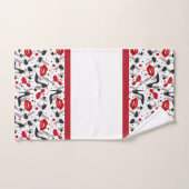 Ensemble de serviettes de bain Glam années 50 (Serviette à main)