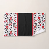 Ensemble de serviettes de bain Glam années 50 (Serviette à main)