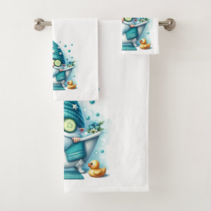 Ensemble de serviettes de bain Gnome - main, bain,