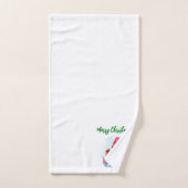 Ensemble de serviettes de bain Gnome Noël joyeux (Serviette à main)