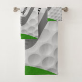 Ensemble de serviettes de bain Golfing Design (En situation)