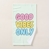 Ensemble de serviettes de bain Good Vibes Only (Serviette à main)