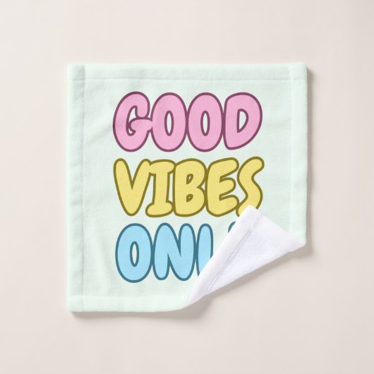 Ensemble de serviettes de bain Good Vibes Only (Gant de toilette)