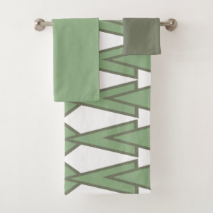 Ensemble de serviettes de bain Green Bowties