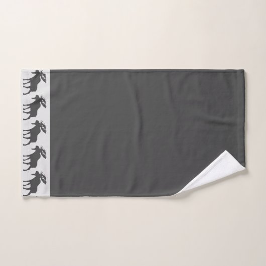 Ensemble de serviettes de bain gris d'orignal Rust (Serviette à main)