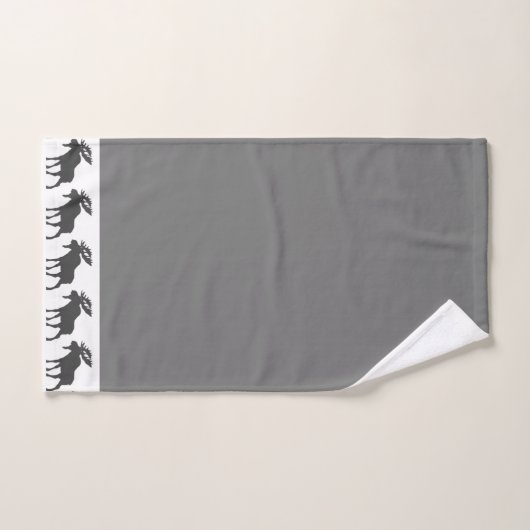 Ensemble de serviettes de bain gris d'orignal Rust (Serviette à main)