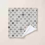 Ensemble de serviettes de bain gris Inviting Circl (Gant de toilette)