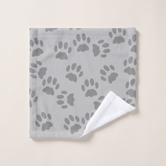 Ensemble de serviettes de bain gris Monogram Empre (Gant de toilette)