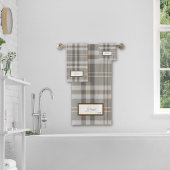 Ensemble de serviettes de bain gris nuage moderne