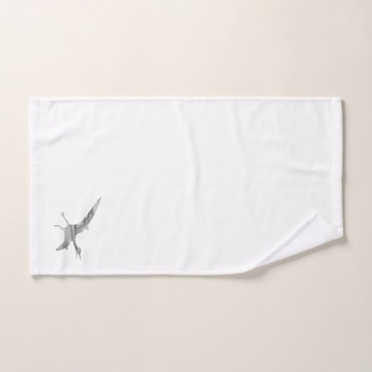 Ensemble de serviettes de bain gris Pterodactylus  (Serviette à main)