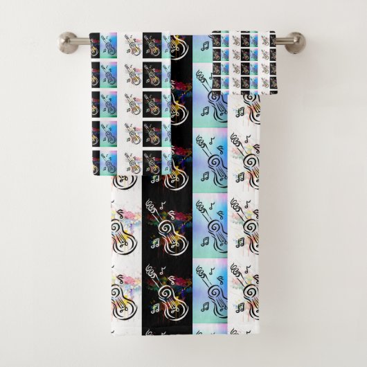 Ensemble de serviettes de bain "Guitar Trilogy", c (En situation)