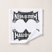Ensemble de serviettes de bain Halloween en fauche (Gant de toilette)