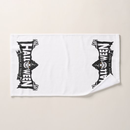 Ensemble de serviettes de bain Halloween en fauche (Serviette à main)