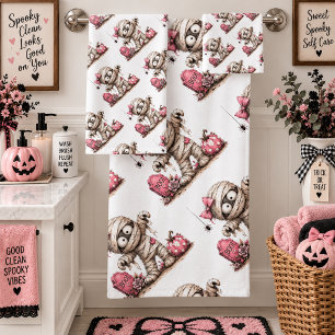 Ensemble de serviettes de bain Halloween Maman Cho
