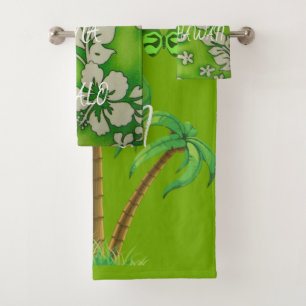 Ensemble de serviettes de bain Hawaii Aloha Collec