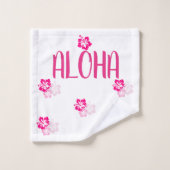 Ensemble de serviettes de bain Hawaii Aloha Collec (Gant de toilette)