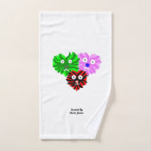 Ensemble de serviettes de bain Heart Fuzzies (Serviette à main)