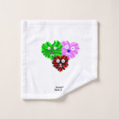 Ensemble de serviettes de bain Heart Fuzzies (Gant de toilette)