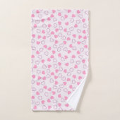 Ensemble de serviettes de bain Heart Love (Serviette à main)