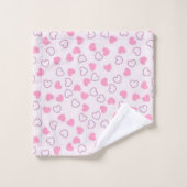 Ensemble de serviettes de bain Heart Love (Gant de toilette)