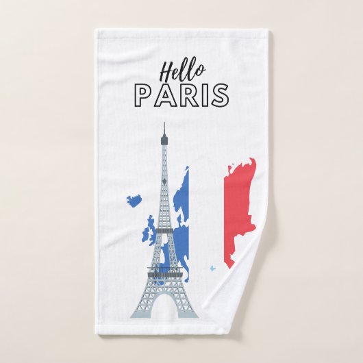 Ensemble de serviettes de bain Hello Paris (Serviette à main)