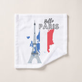Ensemble de serviettes de bain Hello Paris (Gant de toilette)