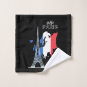 Ensemble de serviettes de bain Hello Paris Design (Gant de toilette)