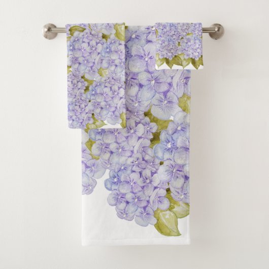 Ensemble de serviettes de bain Hydrangea Shades Of (En situation)