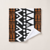 Ensemble de serviettes de bain imprimé Bogolan afr (Gant de toilette)