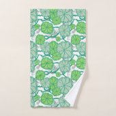 Ensemble de serviettes de bain japonais Koi Pond (Serviette à main)