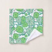 Ensemble de serviettes de bain japonais Koi Pond (Gant de toilette)