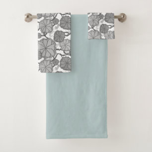 Ensemble de serviettes de bain japonais Koi Pond