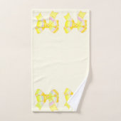 Ensemble de serviettes de bain jaune (Serviette à main)