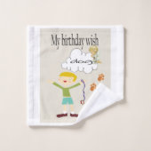 Ensemble de serviettes de bain, Joyeux anniversair (Gant de toilette)