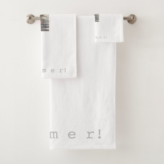 Ensemble de serviettes de bain Juego Toallon y Toa (En situation)