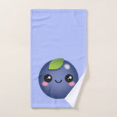 Ensemble de serviettes de bain Kawaii Blueberry (Serviette à main)