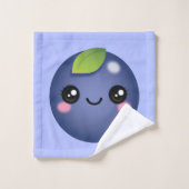 Ensemble de serviettes de bain Kawaii Blueberry (Gant de toilette)