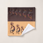 Ensemble de serviettes de bain Kokopelli Abstrait (Gant de toilette)