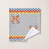 Ensemble de serviettes de bain Kokopelli gris sud- (Gant de toilette)