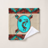 Ensemble de serviettes de bain Kokopelli Sud-Ouest (Gant de toilette)