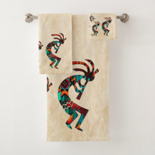 Ensemble de serviettes de bain Kokopelli Sud-Ouest