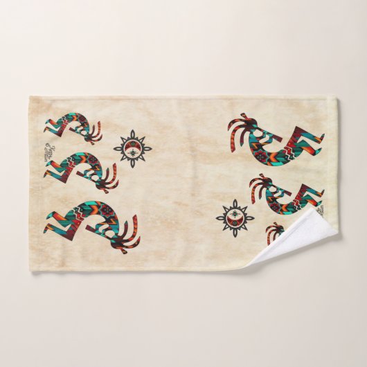 Ensemble de serviettes de bain Kokopelli Sud-Ouest (Serviette à main)
