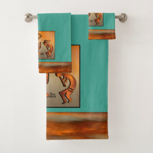Ensemble de serviettes de bain Kokopelli Sud-Ouest