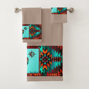 Ensemble de serviettes de bain Kokopelli Sud-Ouest