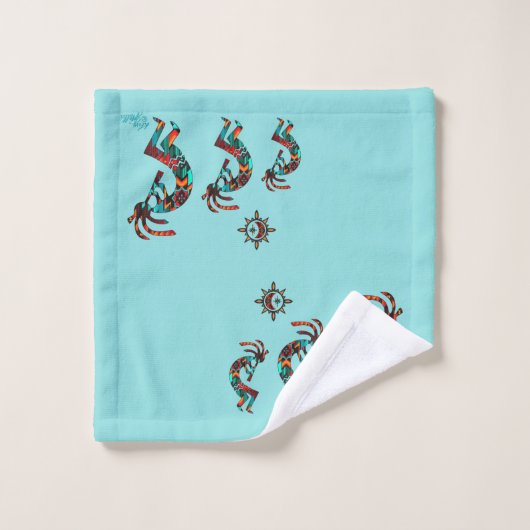 Ensemble de serviettes de bain Kokopelli Sud-Ouest (Gant de toilette)